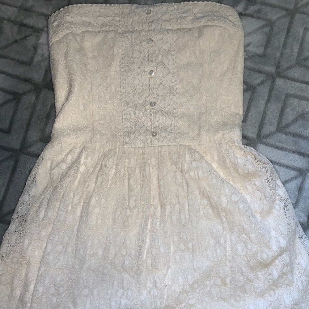 cream lace sundress